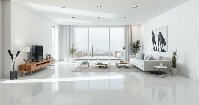Piso Cimento Queimado Branco: Estilo e Durabilidade