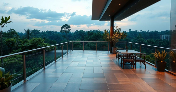Piso elevado externo é a solução ideal para áreas externas modernas e funcionais