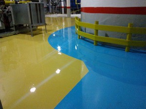 serviço de pintura e demarcação de piso